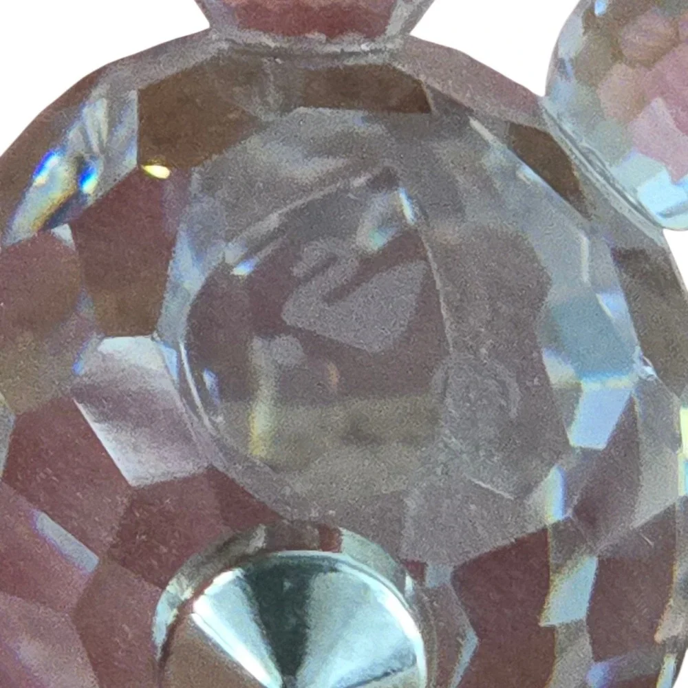 Swarovski Cat Crystal Figurine Retired 3.3 mm Kitty Silver Tail Mark Swan